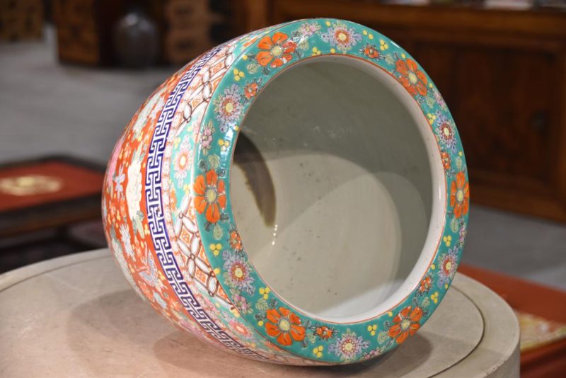 Coloured Imari Hibachi Width:310mm - Image 3