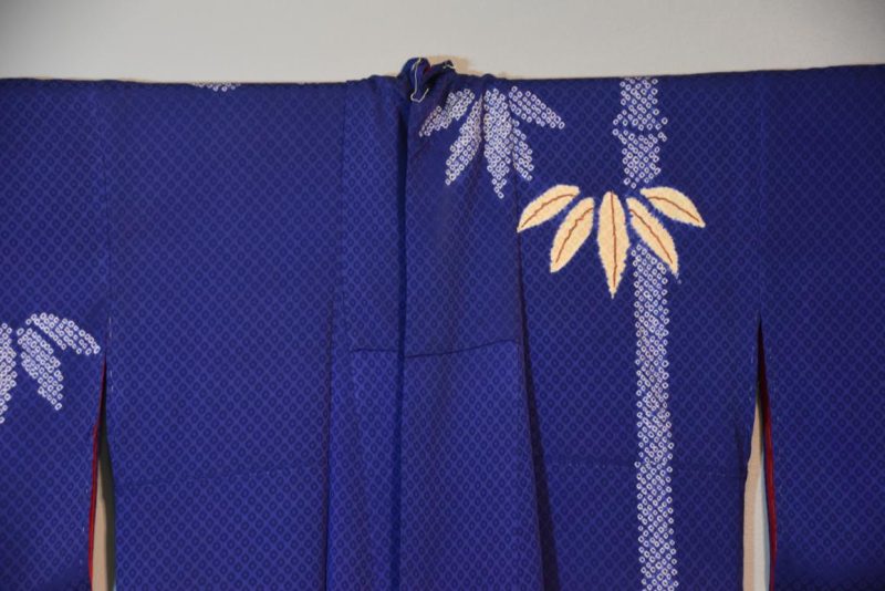 Silk Kimono with Shibori Bamboo design. - Image 3