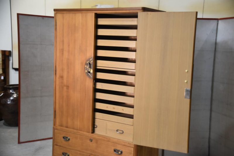 Vintage Japanese Kamo Wedding Chest Width:1100mm - Image 13