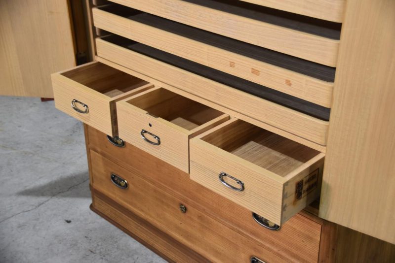 Vintage Japanese Kamo Wedding Chest Width:1100mm - Image 11
