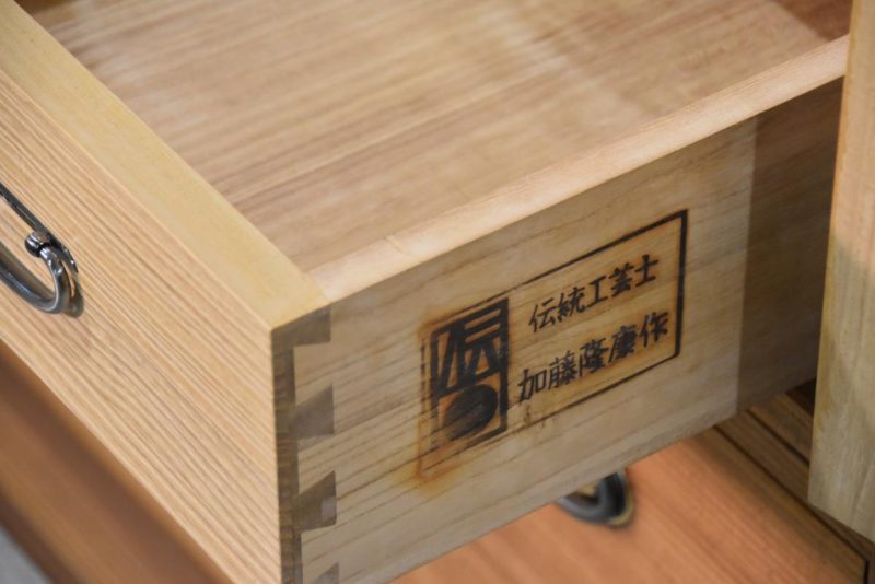 Vintage Japanese Kamo Wedding Chest Width:1100mm - Image 10