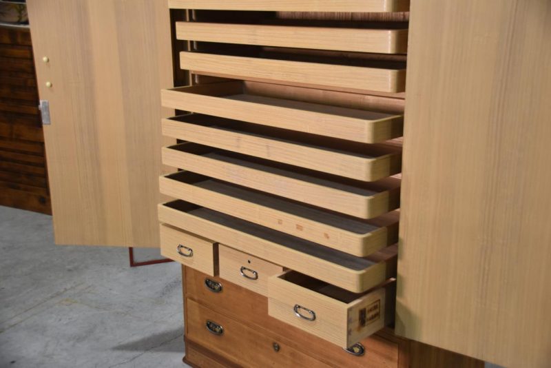 Vintage Japanese Kamo Wedding Chest Width:1100mm - Image 9
