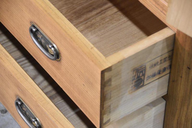 Vintage Japanese Kamo Wedding Chest Width:1100mm - Image 7