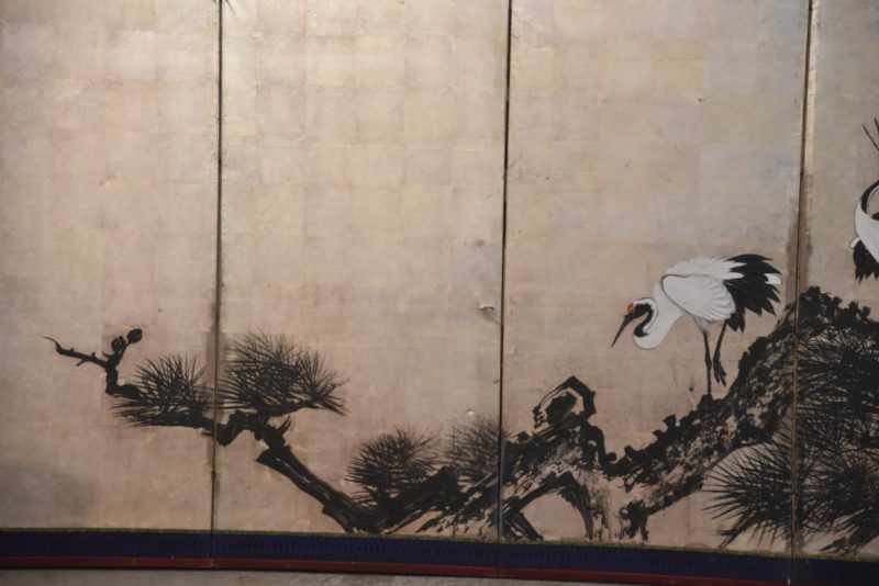 Pine and Cranes on Silver Screen Width:3680mm - Image 8