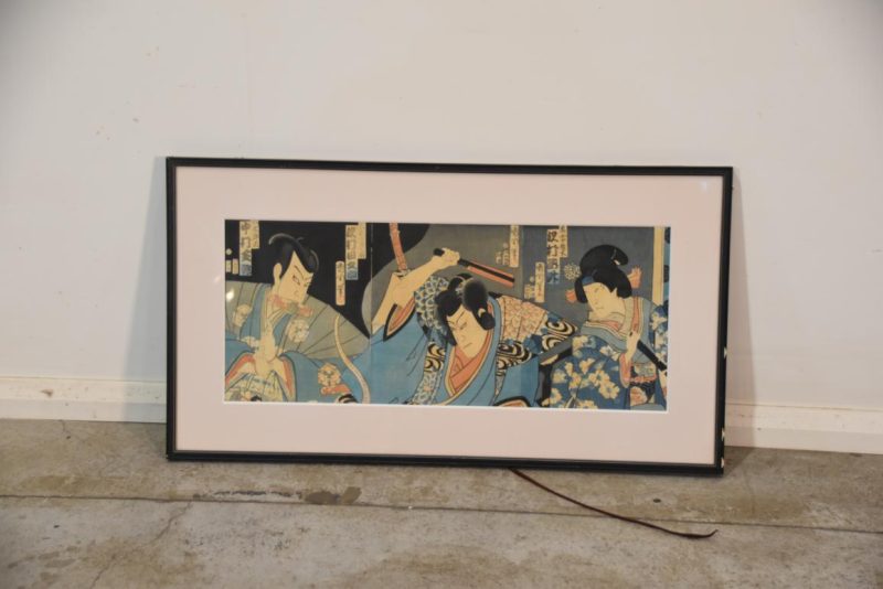 Ukyo-E Woodblock Print Width:890mm