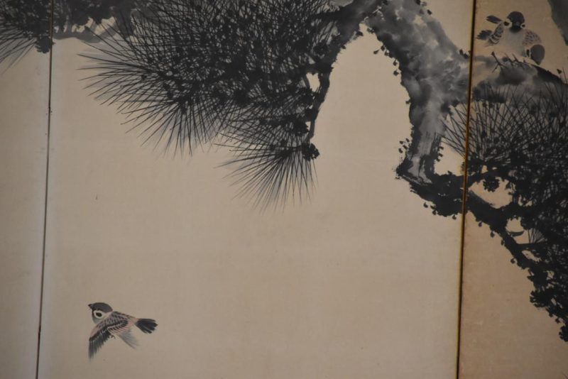 Sumi-E (Ink brush) Japanese Pine 6 Panel Screen Width:3780mm's - Image 7