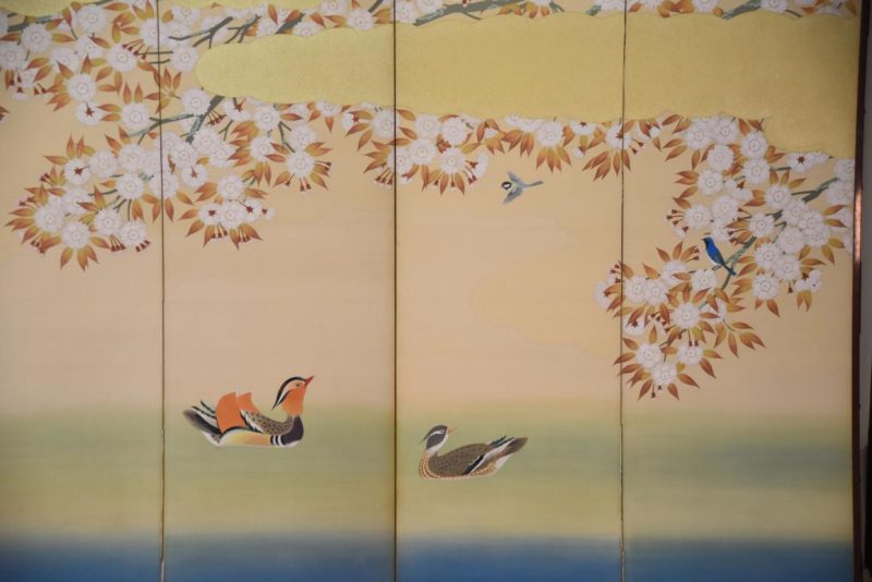 Cherry Blossom and Ducks 6 Panel Screen Width:3680mm - Image 11