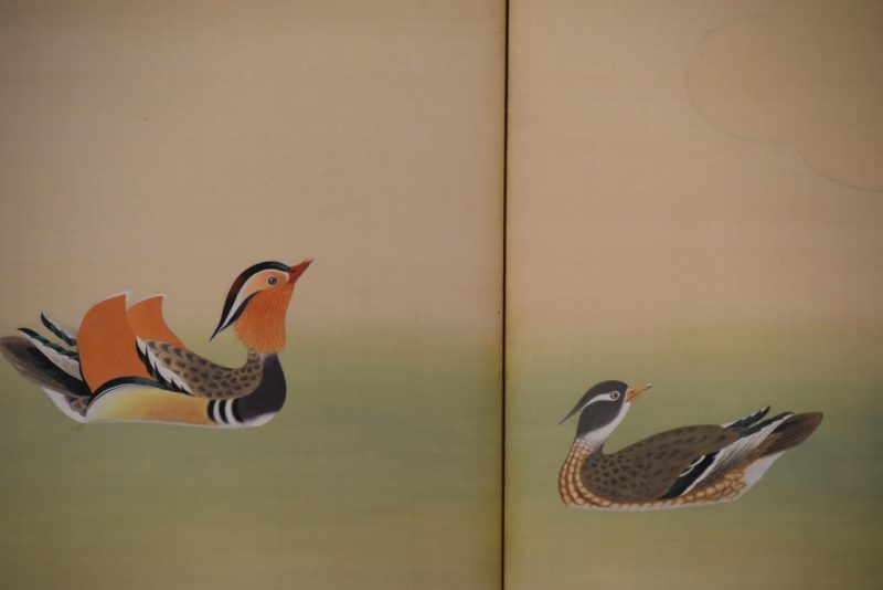 Cherry Blossom and Ducks 6 Panel Screen Width:3680mm - Image 9