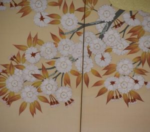 Cherry Blossom and Ducks 6 Panel Screen Width:3680mm