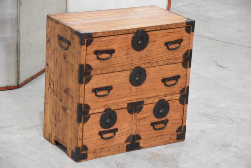 Antique Ko Dansu Small Accessories Chest Width:560mm - Image 3