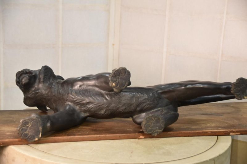 Large Japanese Bronze Tiger Width:670mm - Image 6