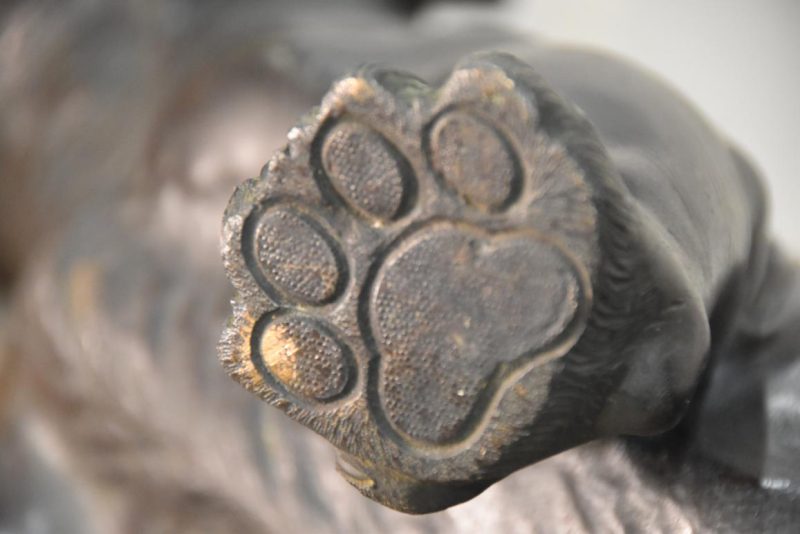 Large Japanese Bronze Tiger Width:670mm - Image 4