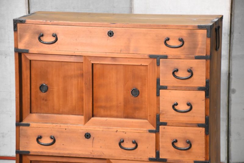 Choba Dansu Traditional Japanese Merchant Chest Width:955mm - Image 11