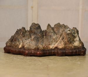 Suiseki Japanese Appreciation Rock Width:280mm
