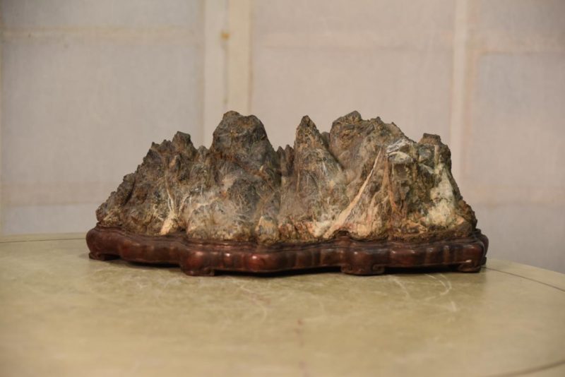 Suiseki Japanese Appreciation Rock Width:280mm