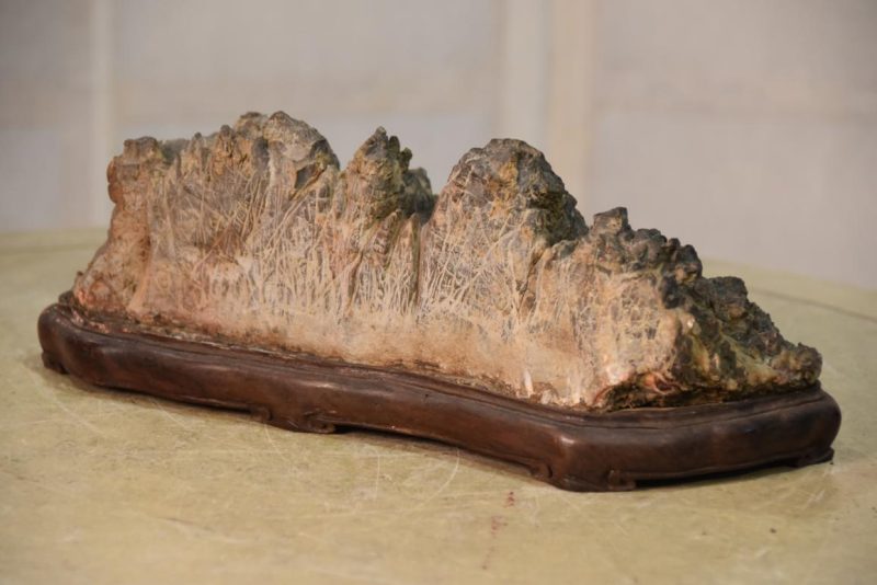 Suiseki Japanese Appreciation Rock Width:280mm - Image 6