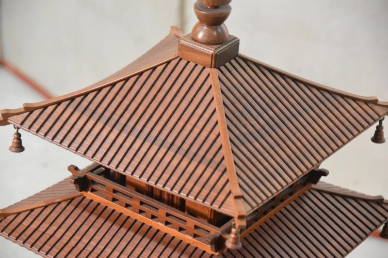 Hardwood Japanese Pagoda Height:1020mm - Image 8