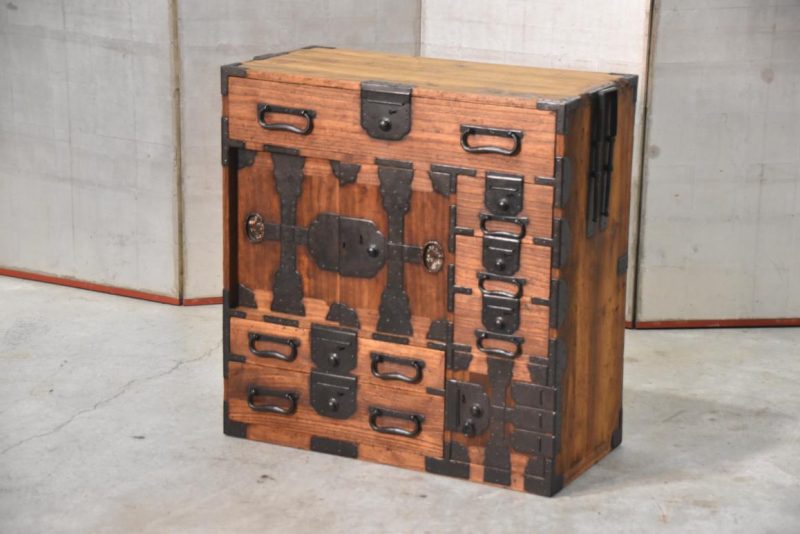 Edo Period Tokyo Region Merchant Chest Width:730mm - Image 2