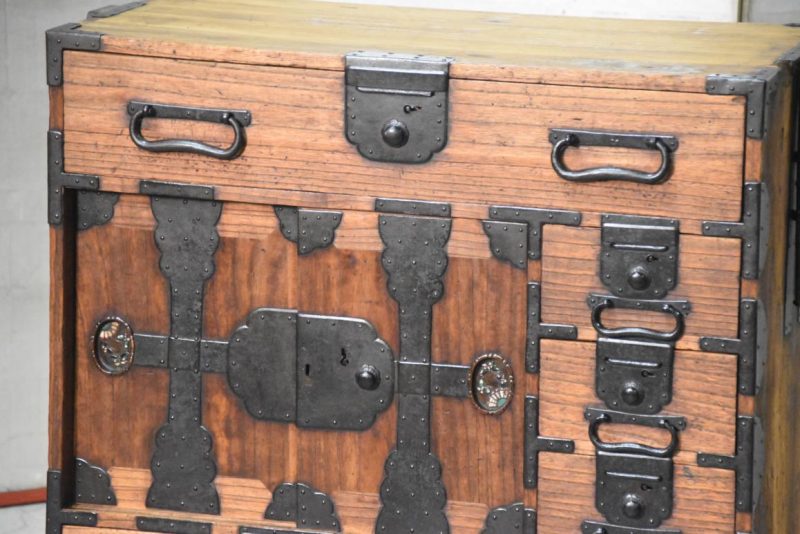 Edo Period Tokyo Region Merchant Chest Width:730mm - Image 16