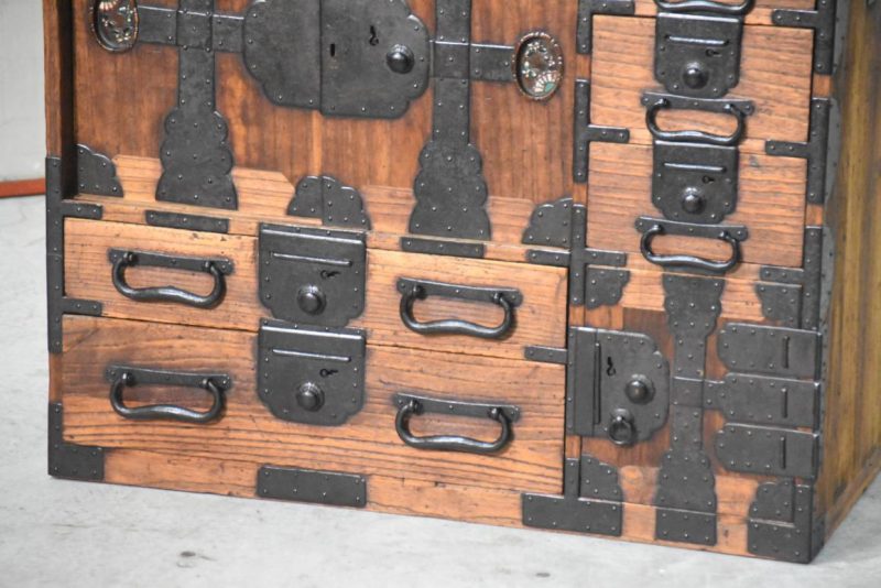 Edo Period Tokyo Region Merchant Chest Width:730mm - Image 15