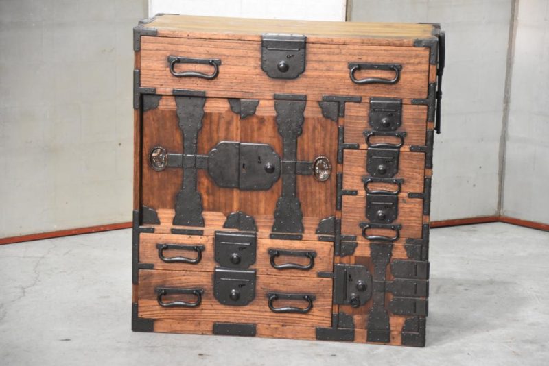 Edo Period Tokyo Region Merchant Chest Width:730mm - Image 14