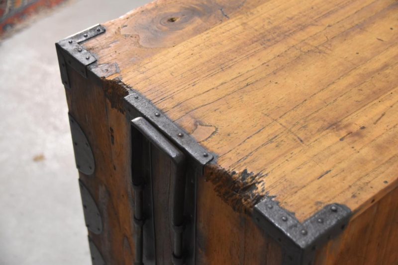 Edo Period Tokyo Region Merchant Chest Width:730mm - Image 4