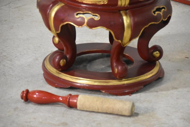 Japanese Buddhist Rin Bell and Stand Height:770mm - Image 6