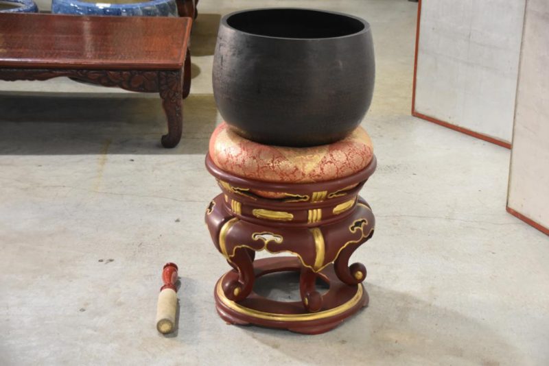 Japanese Buddhist Rin Bell and Stand Height:770mm - Image 4