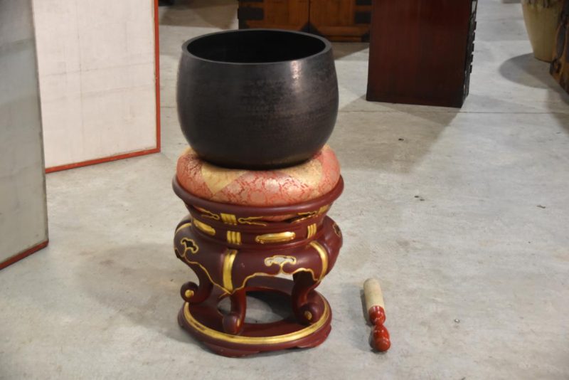 Japanese Buddhist Rin Bell and Stand Height:770mm - Image 3