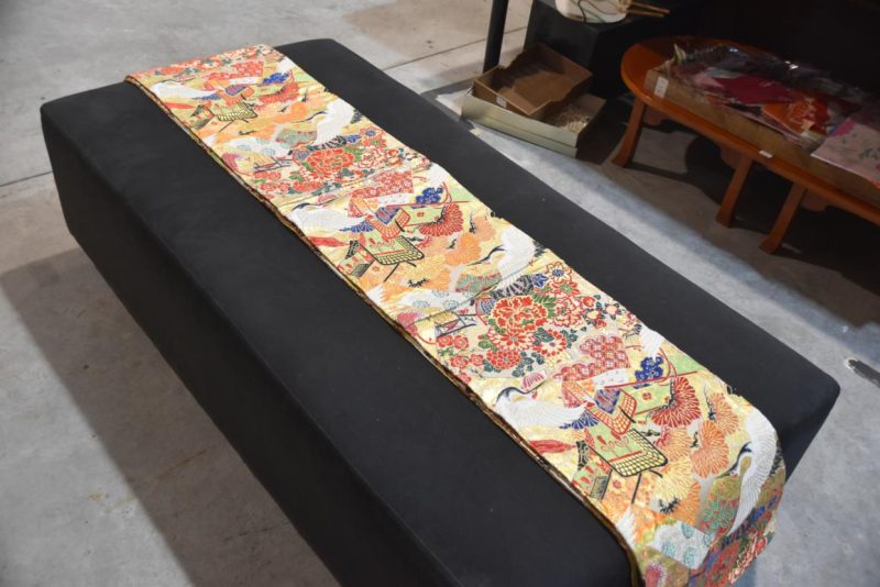 Vintage Japanese Maru Obi Sash Width:4000mm - Image 6