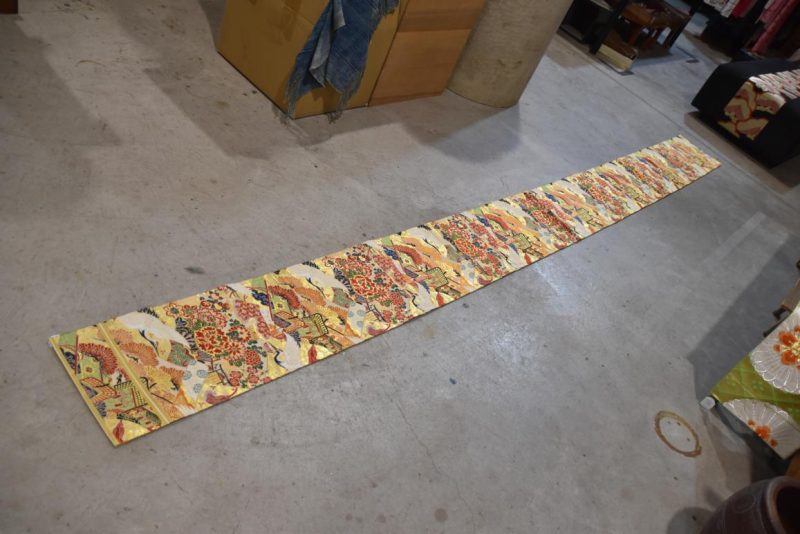 Vintage Japanese Maru Obi Sash Width:4000mm - Image 5