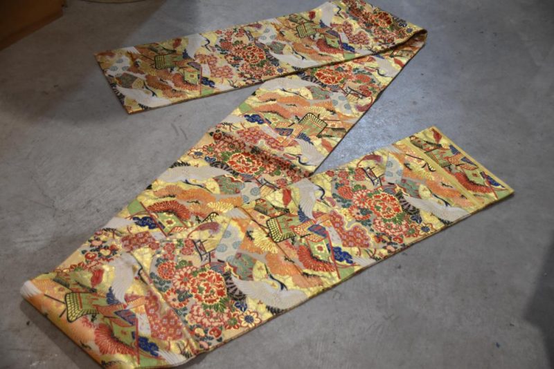 Vintage Japanese Maru Obi Sash Width:4000mm - Image 4