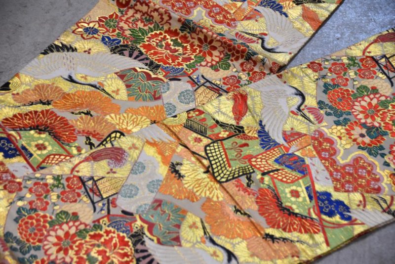 Vintage Japanese Maru Obi Sash Width:4000mm - Image 3