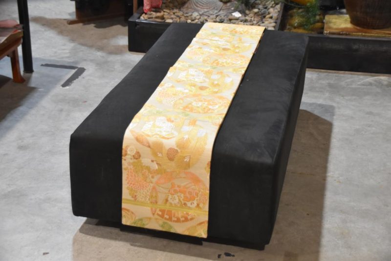 Vintage Japanese Maru Obi Sash Width:4000mm