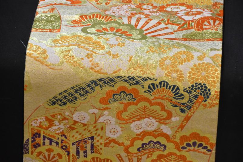 Vintage Japanese Maru Obi Sash Width:4000mm - Image 2