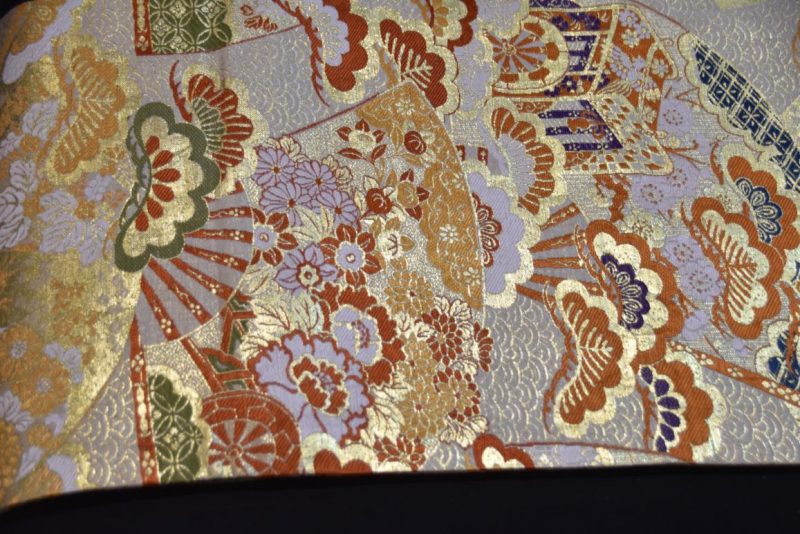 Vintage Japanese Maru Obi Sash Width:4000mm - Image 7