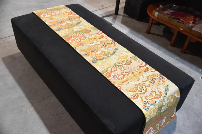 Vintage Japanese Maru Obi Sash Width:4000mm - Image 5