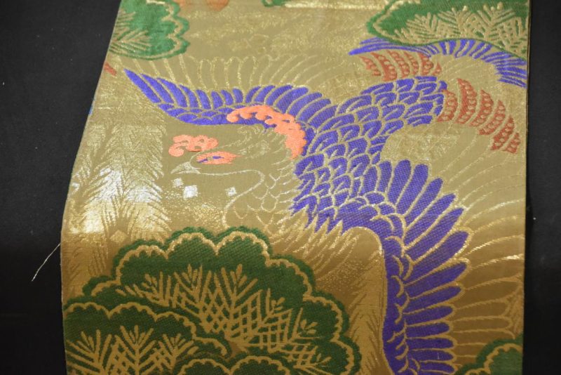 Vintage Japanese Maru Obi Sash Width:4000mm - Image 9