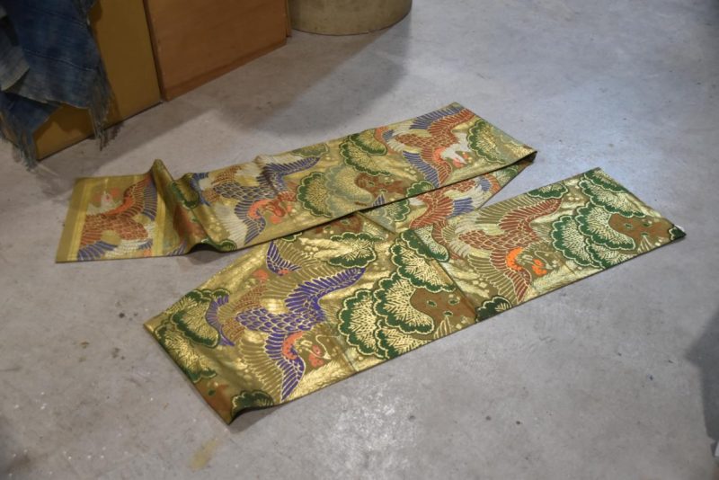 Vintage Japanese Maru Obi Sash Width:4000mm - Image 3