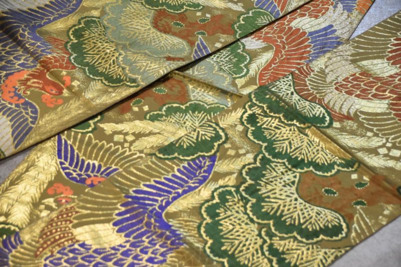 Vintage Japanese Maru Obi Sash Width:4000mm - Image 2