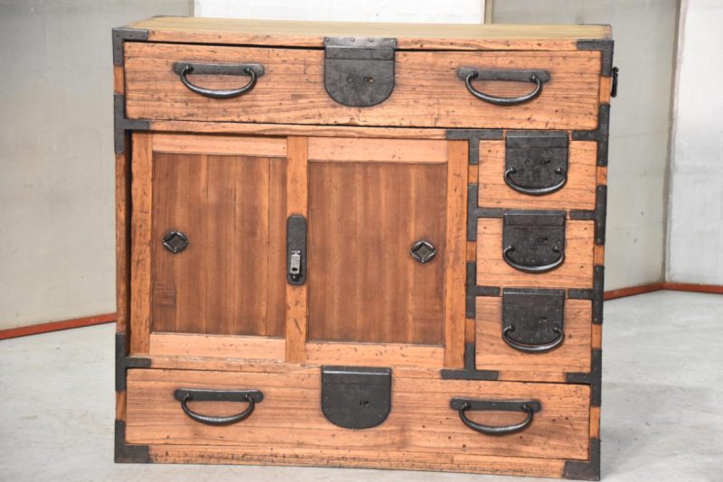 Meiji Period Choba Dansu Merchant Chest Width:760mm - Image 10