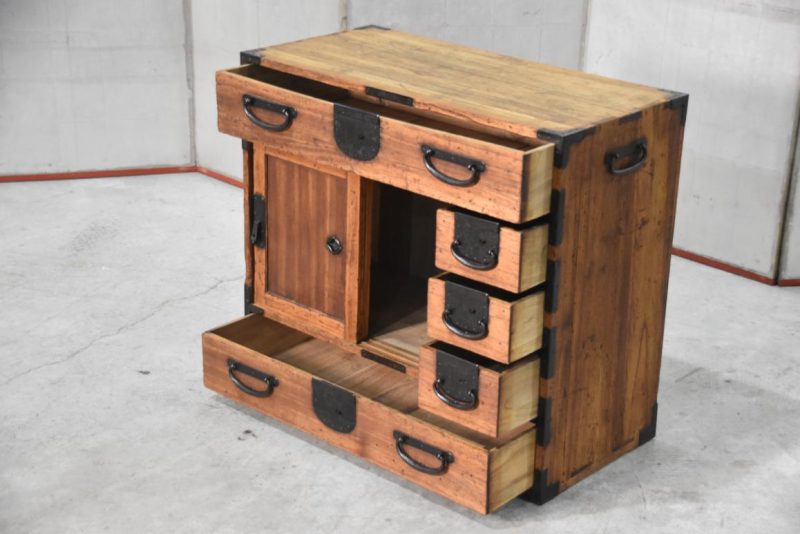 Meiji Period Choba Dansu Merchant Chest Width:760mm - Image 7
