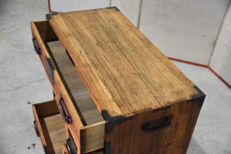 Meiji Period Choba Dansu Merchant Chest Width:760mm - Image 6