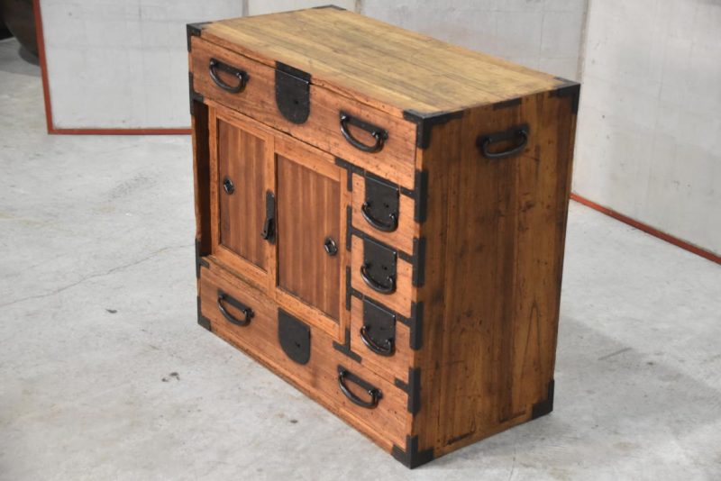 Meiji Period Choba Dansu Merchant Chest Width:760mm - Image 4