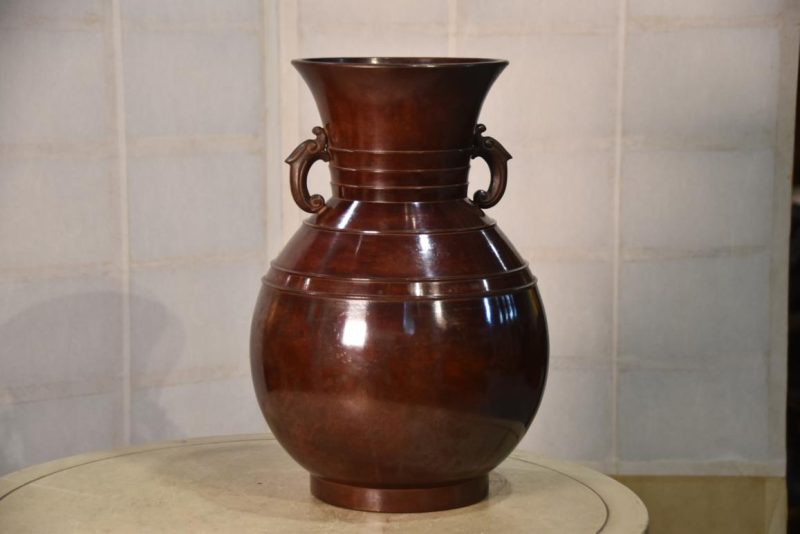 Murashido Bronze Vase 250 mm's diameter - Image 7