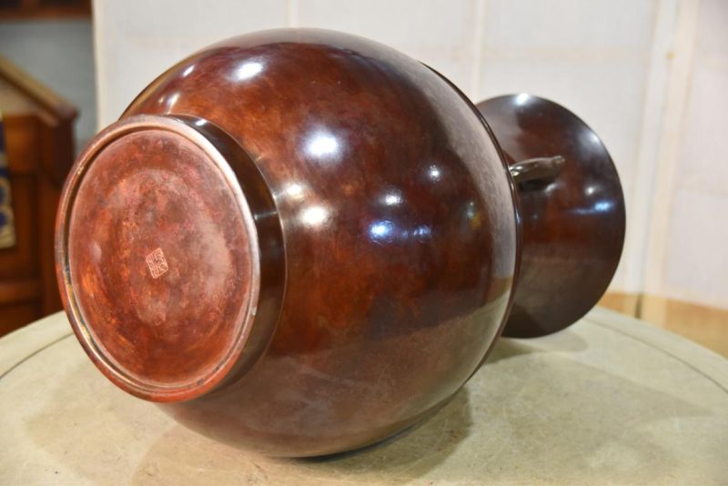 Murashido Bronze Vase 250 mm's diameter - Image 5