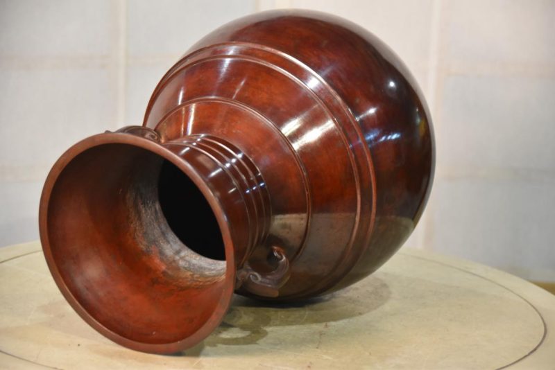 Murashido Bronze Vase 250 mm's diameter - Image 3