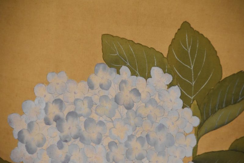 Vintage Japanese Hydrangeas and Butterflies Screen Width:1620mm's - Image 6