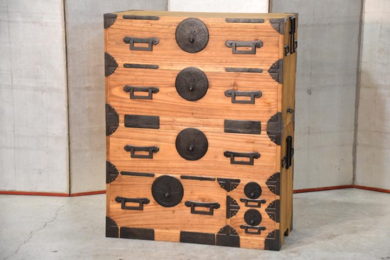 Antique 2 Section Clothing Chest 6 Drawers Width:885mm