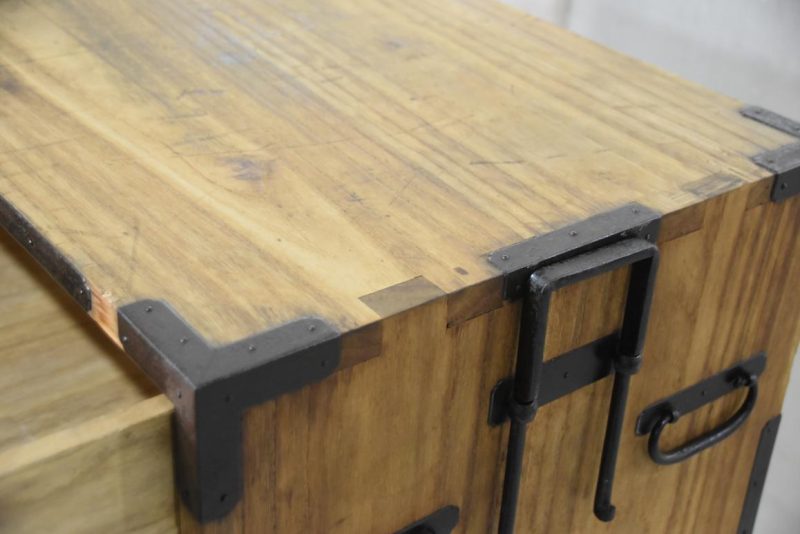 Antique 2 Section Clothing Chest 6 Drawers Width:885mm - Image 9